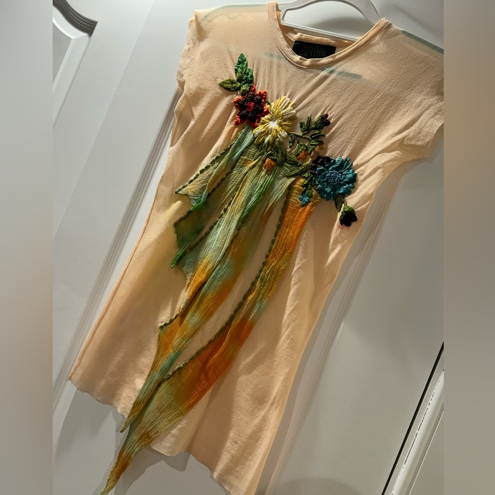 VINTAGE JEAN PAUL GAULTIER SHEER TOP SIZE: SMALL